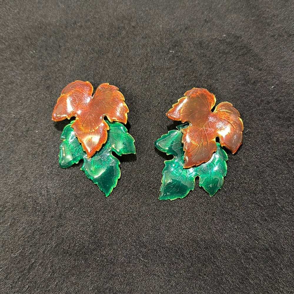 Fall leaves earrings